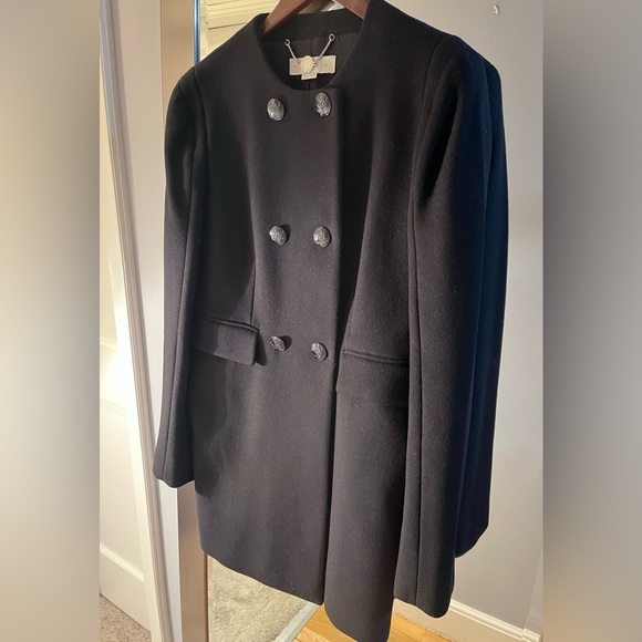 Stella McCartney Vintage Black Wool Blend Peacoat - Picture 3 of 10